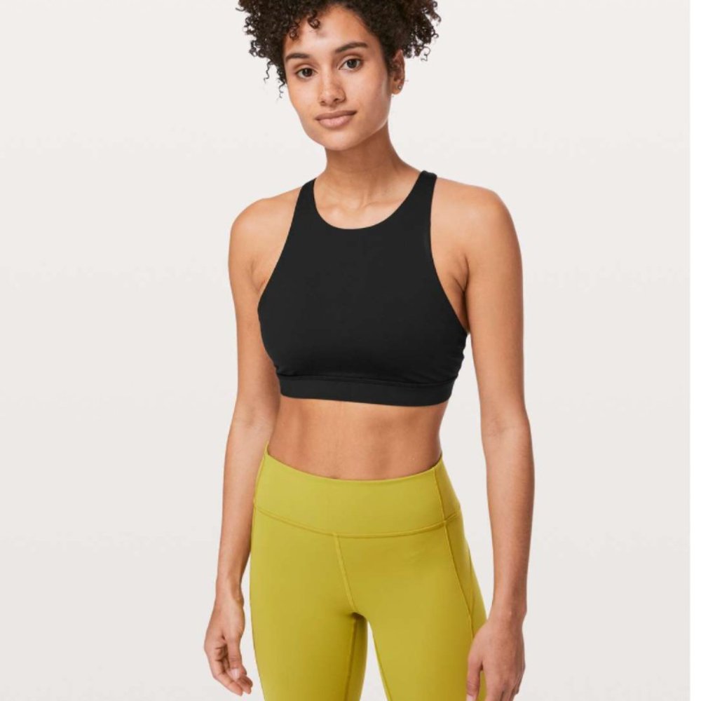 Lululemon Black Free to Be Bra, High Neck